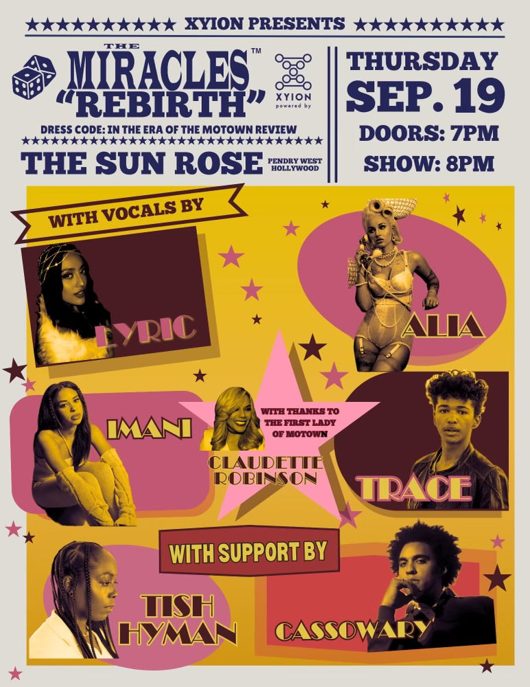 The Miracles "Rebirth" Play their first show on 9/19 at The Sun Rose