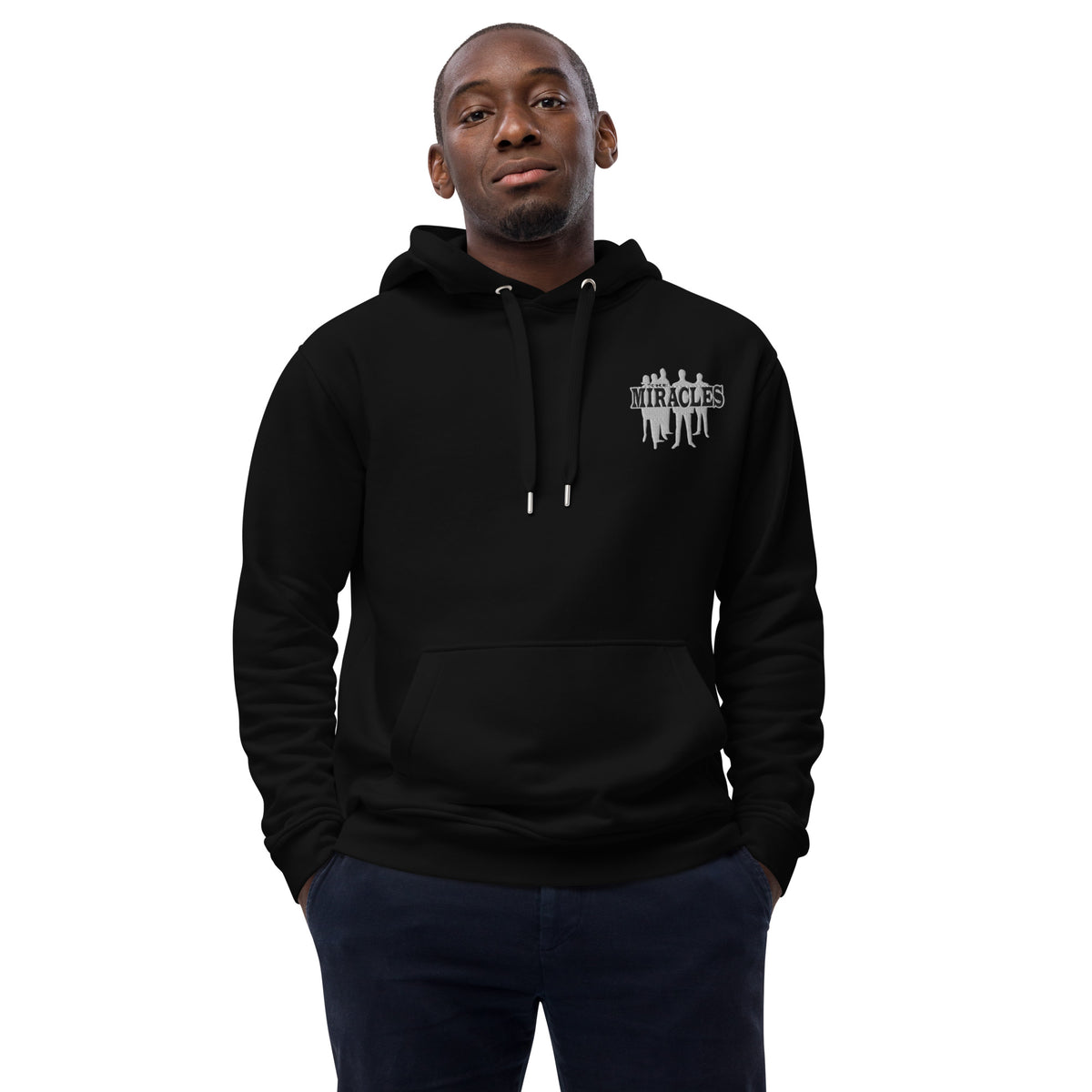 Miracles Silhouette - Unisex Embroidered Premium Eco Hoodie